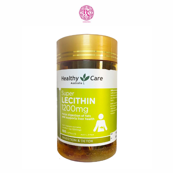 TINH CHẤT MẦM ĐẬU NÀNH HEALTHY CARE LECITHIN 1200MG 100 VIÊN ÚC