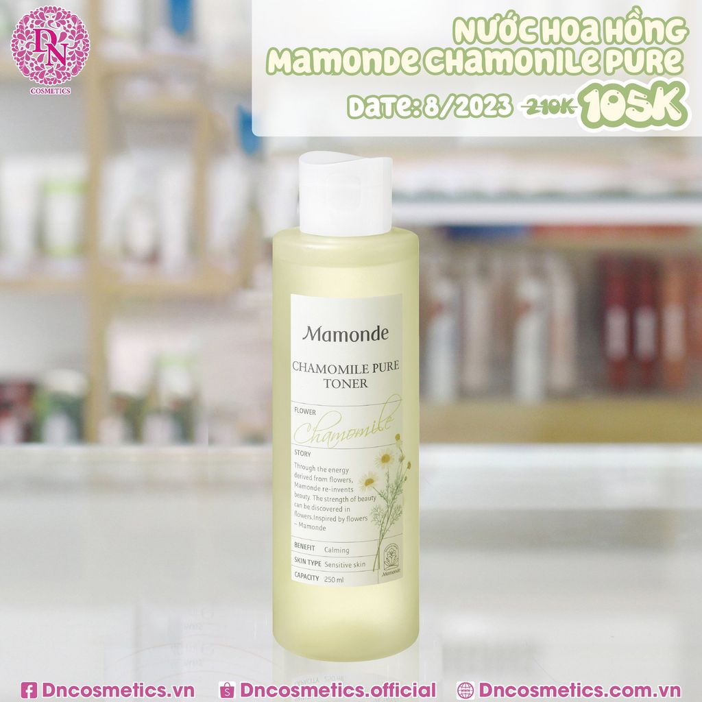 [SP THANH LÝ] NƯỚC HOA HỒNG MAMONDE CHAMONILE PURE