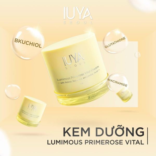 KEM DƯỠNG HOA ANH THẢO IUYA SEOUL LUMINOUS PRIMEROSE VITAL CREAM 50G