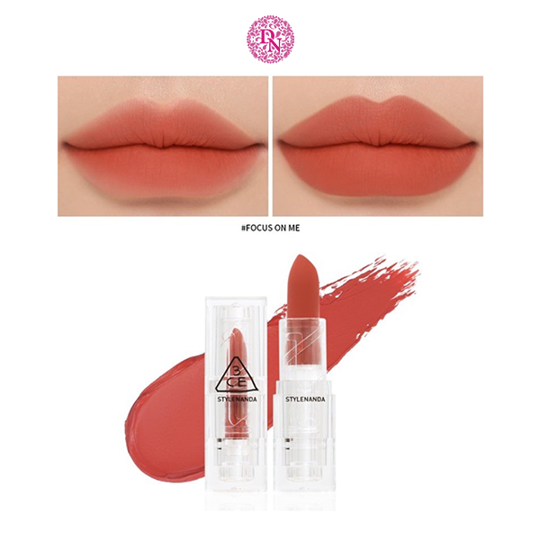 SON THỎI 3CE SOFT MATTE LIPSTICK CLEAR LAYER EDITION VỎ TRONG