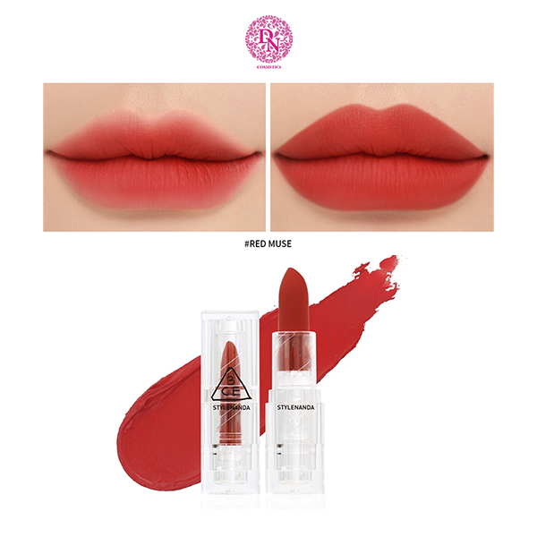 SON THỎI 3CE SOFT MATTE LIPSTICK CLEAR LAYER EDITION VỎ TRONG