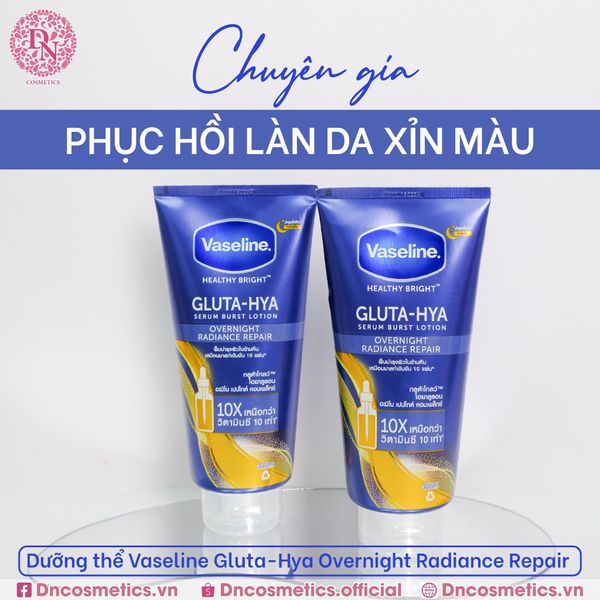 DƯỠNG THỂ TRẮNG DA VASELINE HEALTHY BRIGHT GLUTA-HYA SERUM BURST UV LOTION