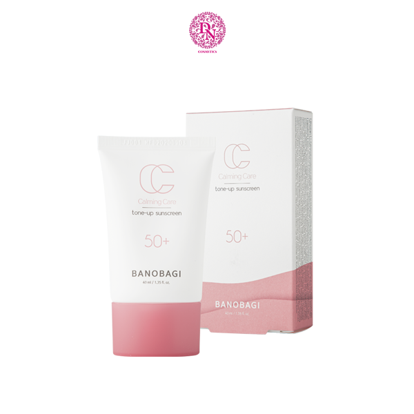 KEM CHỐNG NẮNG BANOBAGI CALMING CARE TONE UP SUNSCREEN 50+/PA++++ 40ML - MÀU HỒNG GIÁ NIÊM YẾT 616K (MAKE-UP NÂNG TONE, HỖ TRỢ PHỤC HỒI BẢO VỆ DA CHUYÊN SÂU)