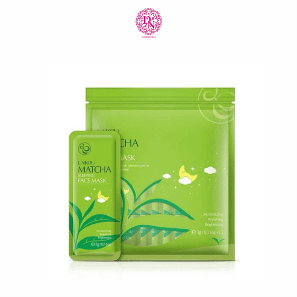 MẶT NẠ NGỦ LAIKOU TRÀ XANH MATCHA SLEEPING FACE MASK - BỊCH 15 MIẾNG