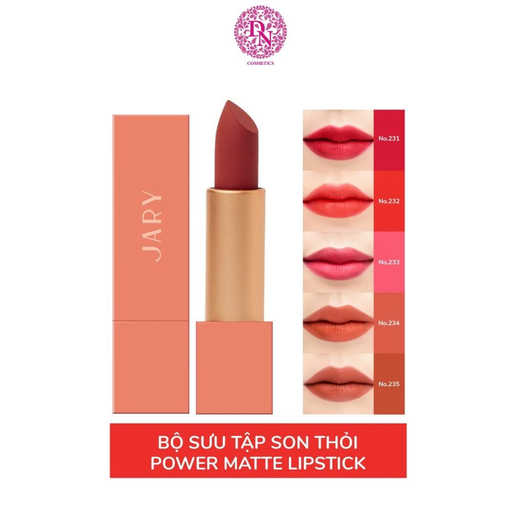 SON THỎI LÌ CAO CẤP JARY POWER MATTE LIPSTICK