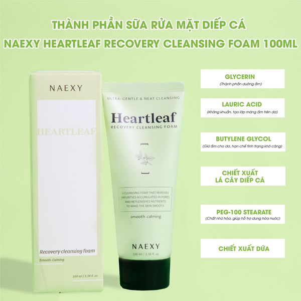 SỮA RỬA MẶT NAEXY RECOVERY CLEANSING FOAM 100ML