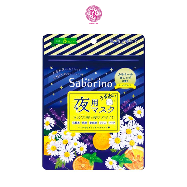 MẶT NẠ DƯỠNG ẨM HƯƠNG TRÁI CÂY SABORINO MORNING FACIAL SHEET MASK GÓI 5 MIẾNG