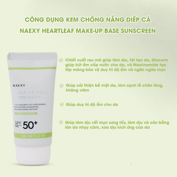 KEM CHỐNG NẮNG NAEXY SUNSCREEN 70ML