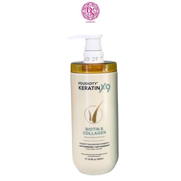 BỘ DẦU GỘI XẢ VOUDIOTY KERATIN X9 BIOTIN & COLLAGEN 500ML