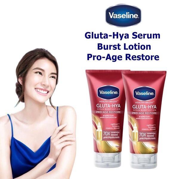 SỮA DƯỠNG THỂ 70X VASELINE GLUTA - HYA SERUM BURST LOTION 300ML