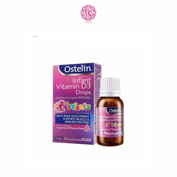 VITAMIN D DẠNG GIỌT VỊ DÂU OSTELIN INFANT VITAMIN D3 DROPS 2.4ML ÚC