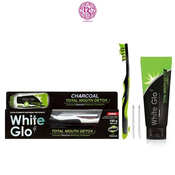 KEM ĐÁNH RĂNG KÈM BÀN CHẢI WHITE GLO 150G