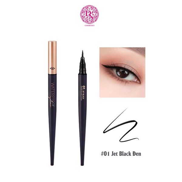 BÚT KẺ MẮT NƯỚC SIÊU LÌ VACOSI NATURAL STUDIO WATERPROOF EYELINER #VM24