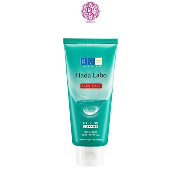 SỮA RỬA MẶT HADA LABO ACNE CARE CALMING CLEANSER 80G DƯỠNG TRẮNG - MÀU XANH LÁ