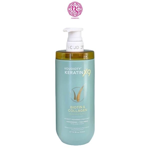 BỘ DẦU GỘI XẢ VOUDIOTY KERATIN X9 BIOTIN & COLLAGEN 500ML