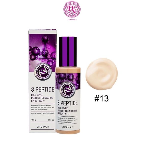 KEM NỀN PEPTIDE CAO CẤP ENOUGH PREMIUM 8 PEPTIDE FULL COVER PERFECT FOUNDATION 100ML