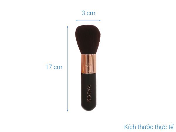 CỌ PHỦ ĐẦU TRÒN BỎ TÚI VACOSI SHORT POWDER & BLUSH BRUSH - M05