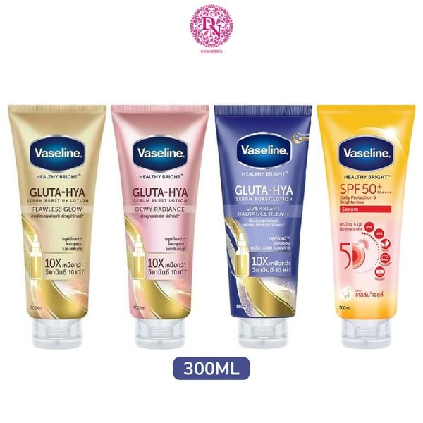 DƯỠNG THỂ TRẮNG DA VASELINE HEALTHY BRIGHT GLUTA-HYA SERUM BURST UV LOTION 10X 330ML
