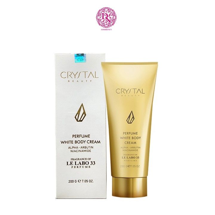 KEM DƯỠNG TRẮNG DA BODY CRYSTAL PERFUME WHITE BODY CREAM HƯƠNG NƯỚC HOA LE LABO 33 200ML