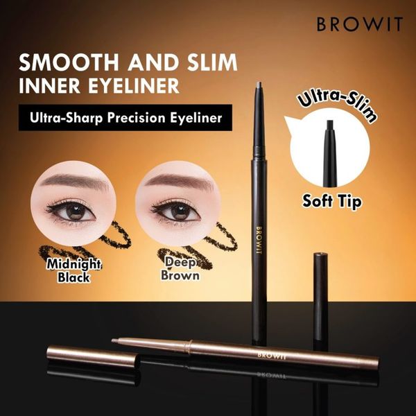 CHÌ KẺ VIỀN MẮT BROWIT BY NONGCHAT SMOOTH & SLIM INNER EYELINER