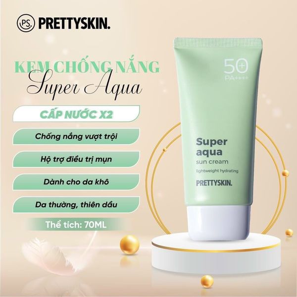 KEM CHỐNG NẮNG PRETTY SKIN SUN CREAM 70ML [MUA 1 KEM CHỐNG NẮNG TẶNG 1 MẶT NẠ OHESI 25K]