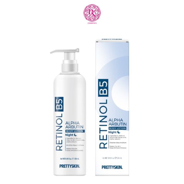 KEM DƯỠNG TRẮNG DA BODY PRETTY SKIN RETINOL BODY LOTION 250ML [MUA 1 KEM DƯỠNG TẶNG 1 SERUM VITAMIN C QUÝT XANH BERGAMO 10ML]