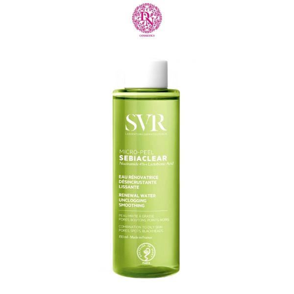 TONER SVR SEBIACLEAR MICRO PEEL DÀNH CHO DA DẦU, MỤN 150ML