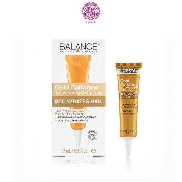 SERUM VÀNG TRỊ THÂM MẮT BALANCE ACTIVE FORMULA GOLD + MARINE COLLAGEN REJUVENATING SERUM 15ML