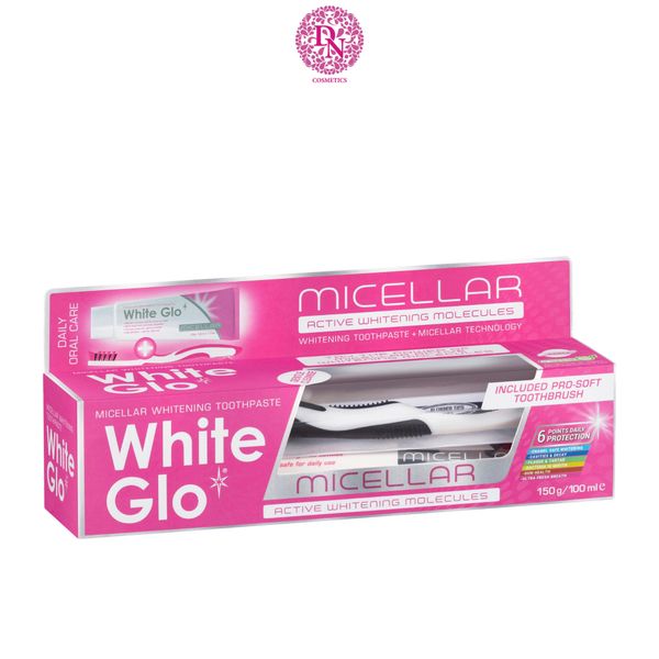 KEM ĐÁNH RĂNG KÈM BÀN CHẢI WHITE GLO 150G