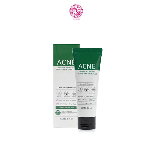 SỮA RỬA MẶT SOME BY MI ACNE AHA-BHA-PHA 30 DAYS MIRACLE ACNE CLEAR FOAM