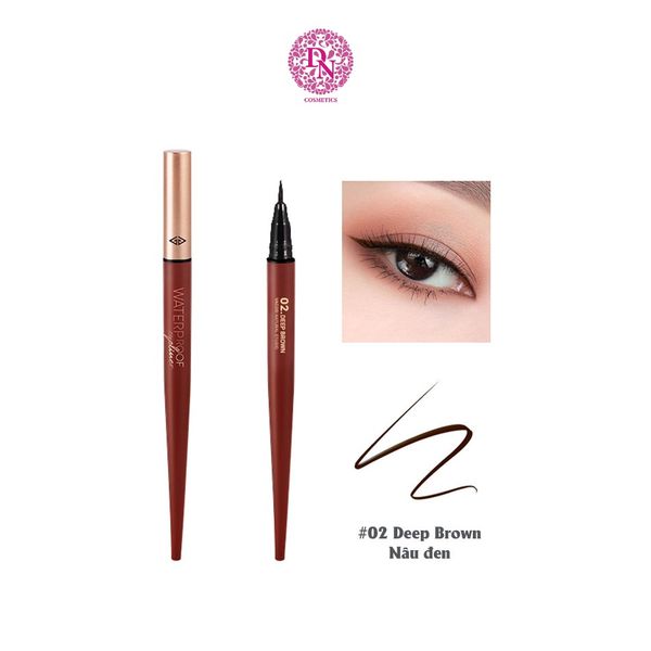 BÚT KẺ MẮT NƯỚC SIÊU LÌ VACOSI NATURAL STUDIO WATERPROOF EYELINER #VM24