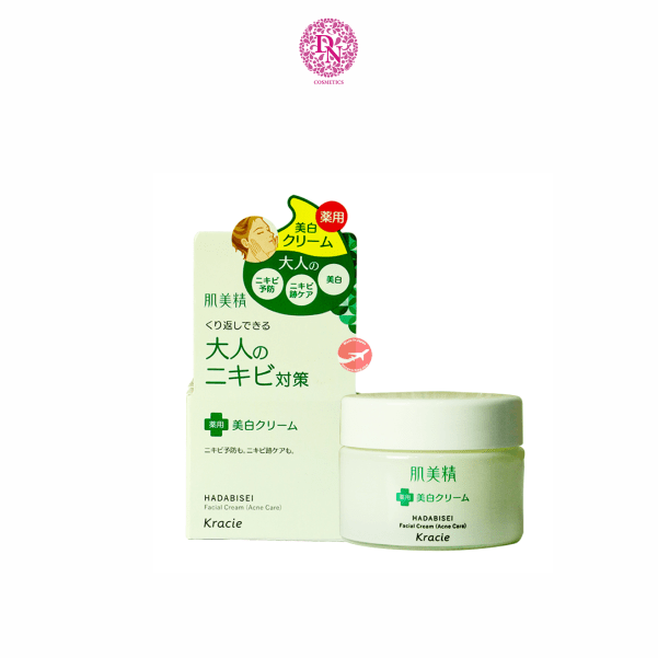 KEM DƯỠNG LÀM GIẢM MỤN KRACIE HADABISEI FACIAL CREAM ACNE CARE 50G