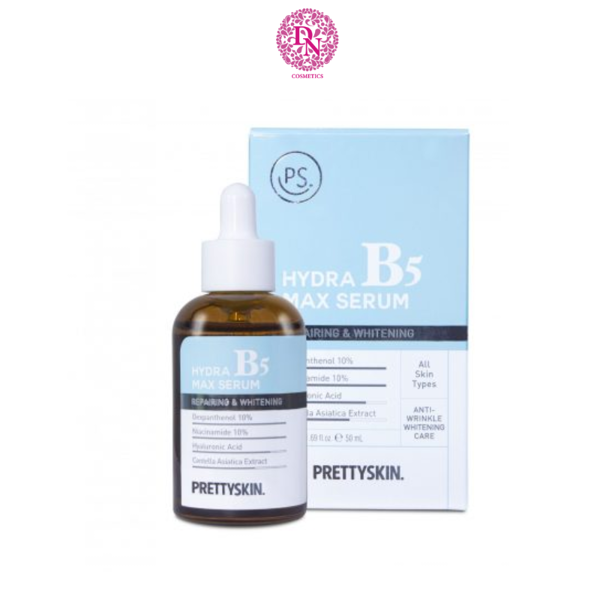 SERUM HỖ TRỢ PHỤC HỒI DƯỠNG TRẮNG PRETTY SKIN HYDRAT B5 MAX 50ML [MUA 1 SERUM TẶNG 1 SERUM VITAMIN C QUÝT XANH BERGAMO 10ML]