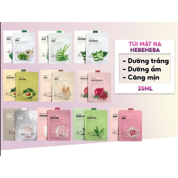 MẶT NẠ HEBEHEBA NATURE ESSENCE MASK SHEET 25ML