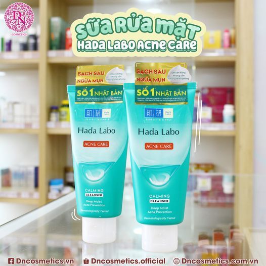 SỮA RỬA MẶT HADA LABO ACNE CARE CALMING CLEANSER 80G DƯỠNG TRẮNG - MÀU XANH LÁ