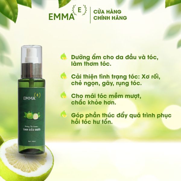 TINH DẦU BƯỞI DƯỠNG TÓC EMMA 100ML