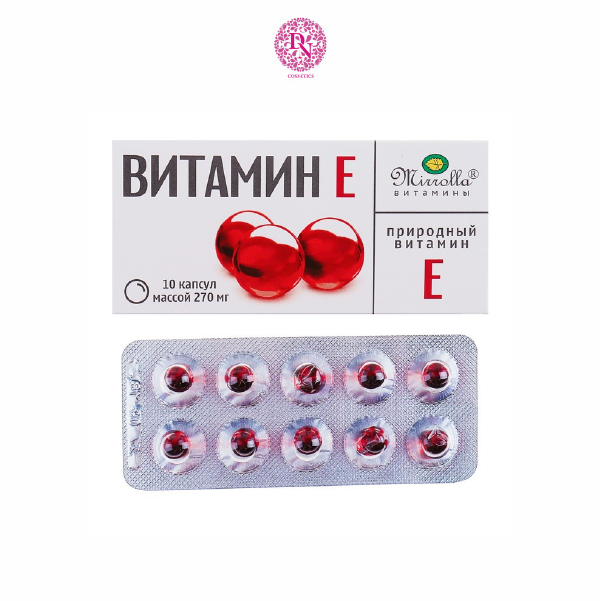 VITAMIN E NGA 270MG DẠNG VĨ 20 VIÊN ( MÀU ĐỎ )