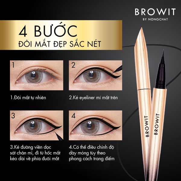 KẺ MẮT BROWIT ULTRA FINE EYELINER 0.01MM 0.5G