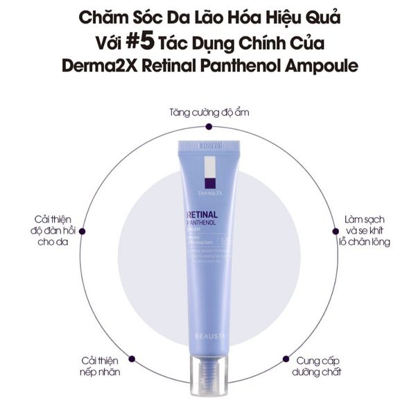 KEM DƯỠNG CHỐNG LÃO HOÁ BEAUSTA DERMA2X RETINAL PANTHENOL CREAM 40ML