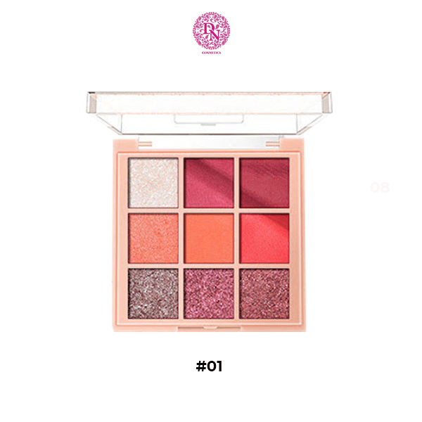 PHẤN MẮT 9 Ô VELVET TOUCH PALETTE SIVANNA HF4030