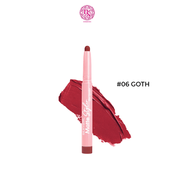 SON BÚT CHÌ MỊN MƯỢT LÂU PHAI SILKYGIRL MATTE STYLER SLIM 1.4G