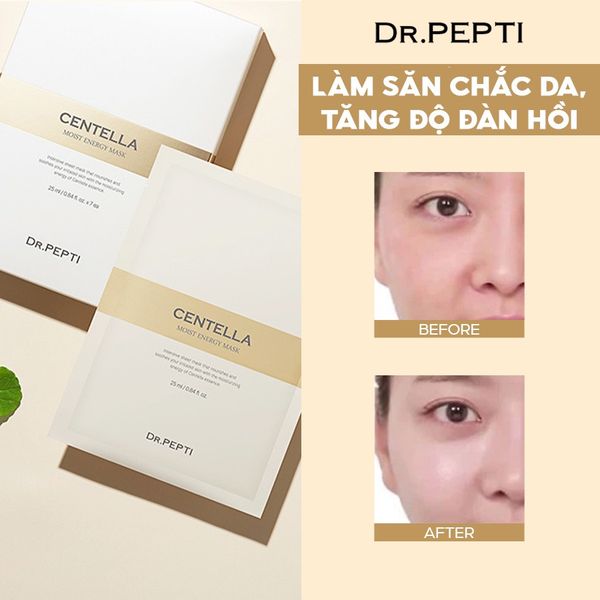 MẶT NẠ CẤP ẨM DR.PEPTI CENTELLA MOIST ENERGY MASK 25ML HỘP 7 MIẾNG