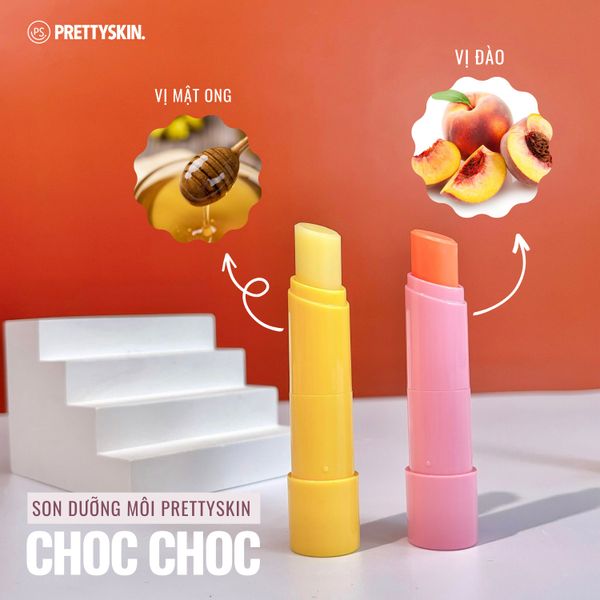 SON DƯỠNG MÔI PRETTY SKIN CHOC CHOC NATURAL LIP BALM [MUA 1 SON DƯỠNG TẶNG 1 MẶT NẠ OHESI 25K]