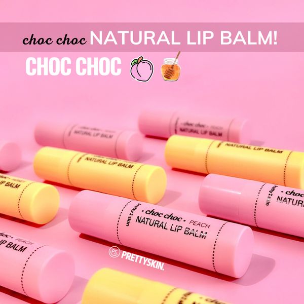 SON DƯỠNG MÔI PRETTY SKIN CHOC CHOC NATURAL LIP BALM [MUA 1 SON DƯỠNG TẶNG 1 MẶT NẠ OHESI 25K]