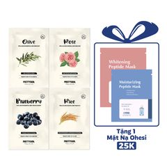 MẶT NẠ GIẤY PRETTY SKIN TOTAL SOLUTION ESSENTIAL SHEET MASK 23G [MUA 1 HỘP TẶNG 1 MẶT NẠ OHESI 25K]