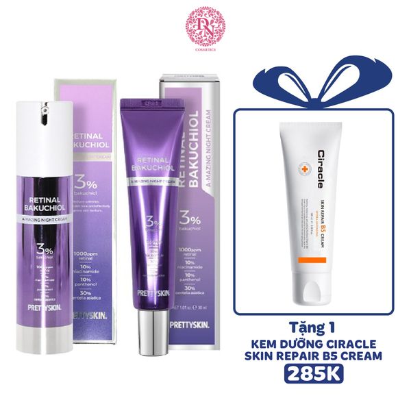 KEM DƯỠNG PRETTY SKIN RETINAL BAKUCHIOL A-MAZING NIGHT CREAM