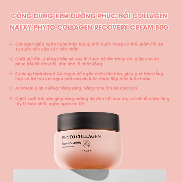 KEM DƯỠNG HỖ TRỢ PHỤC HỒI NAEXY RECOVERY CREAM 50G