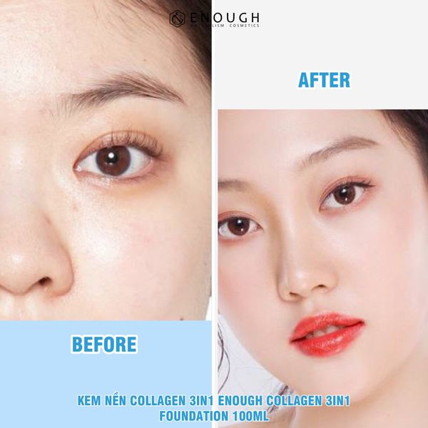 KEM NỀN COLLAGEN 3IN1 ENOUGH COLLAGEN 3IN1 FOUNDATION 100ML