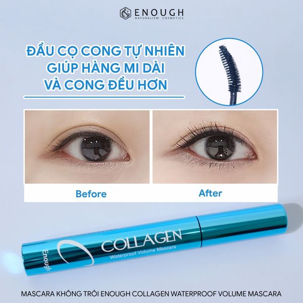 MASCARA KHÔNG TRÔI COLLAGEN ENOUGH COLLAGEN WATERPROOF VOLUME MASCARA 9ML