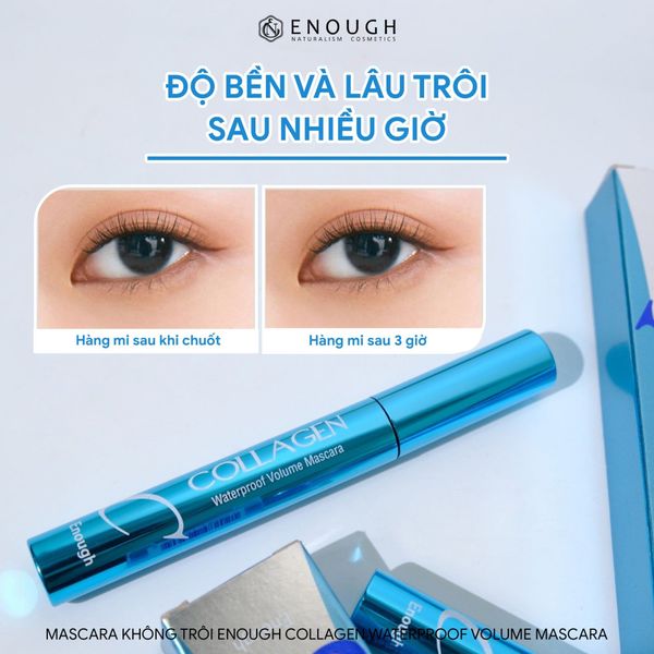 MASCARA KHÔNG TRÔI COLLAGEN ENOUGH COLLAGEN WATERPROOF VOLUME MASCARA 9ML